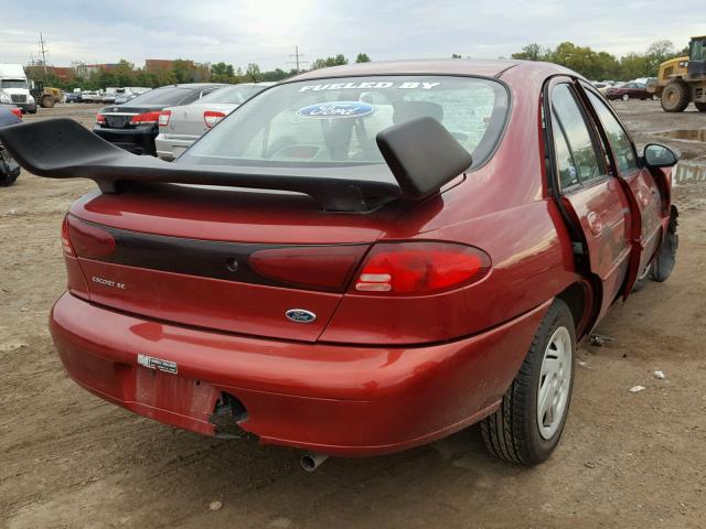 3FAFP13P32R105726 - 2002 FORD ESCORT MAROON photo 4