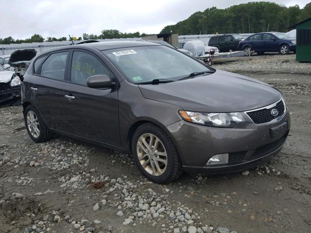 KNAFU5A26B5347976 - 2011 KIA FORTE EX GRAY photo 1