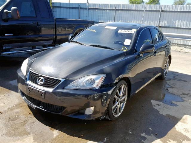 JTHBE262482014738 - 2008 LEXUS IS 350 BLACK photo 2