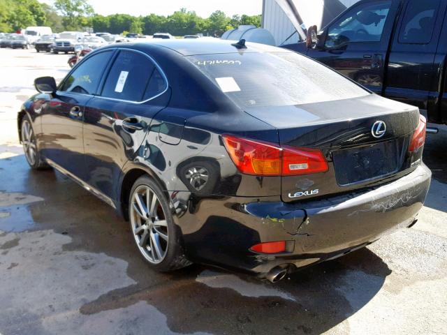 JTHBE262482014738 - 2008 LEXUS IS 350 BLACK photo 3