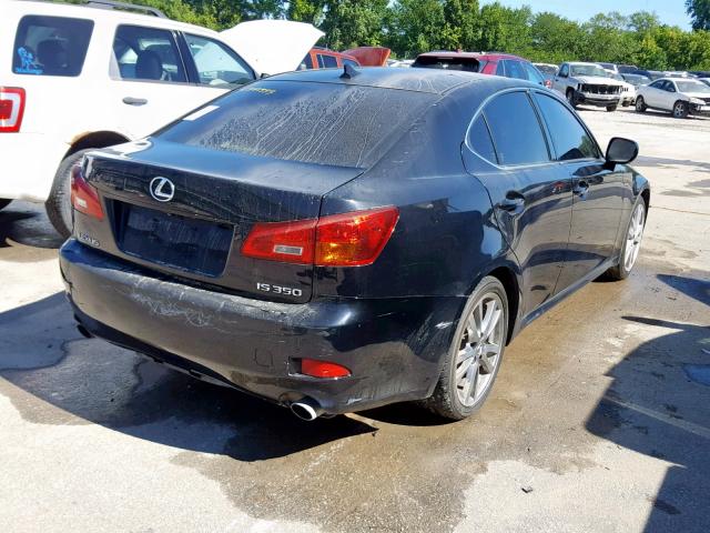 JTHBE262482014738 - 2008 LEXUS IS 350 BLACK photo 4