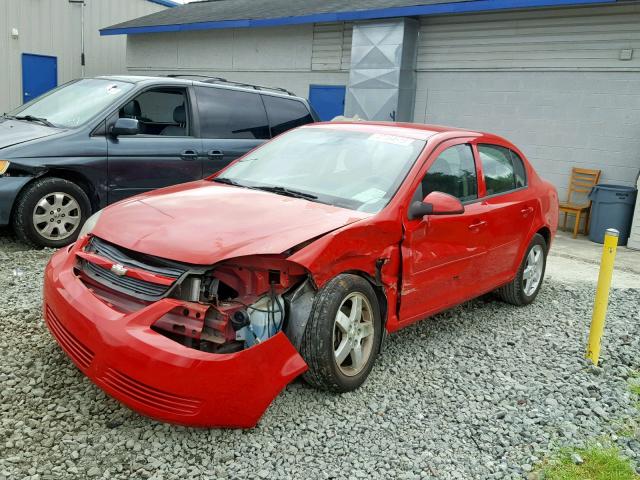 1G1AF5F51A7169609 - 2010 CHEVROLET COBALT 2LT RED photo 2