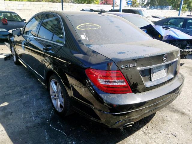 WDDGF4HB4DR273458 - 2013 MERCEDES-BENZ C 250 BLACK photo 3