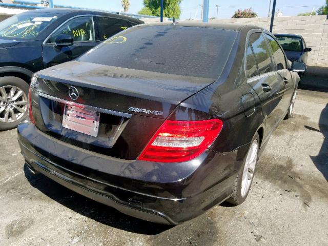 WDDGF4HB4DR273458 - 2013 MERCEDES-BENZ C 250 BLACK photo 4