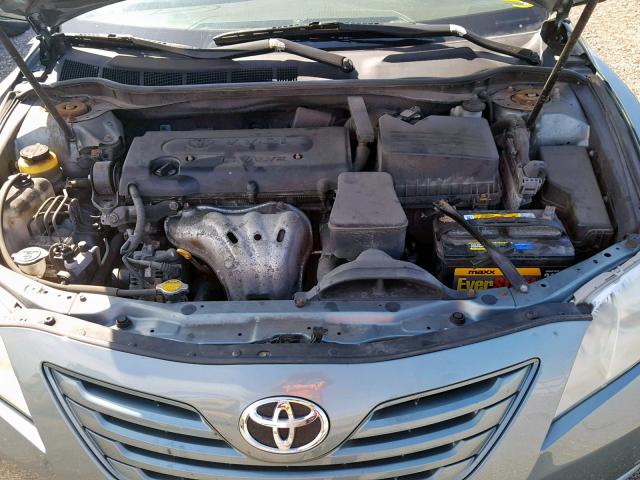4T4BE46K79R061251 - 2009 TOYOTA CAMRY BASE GREEN photo 7