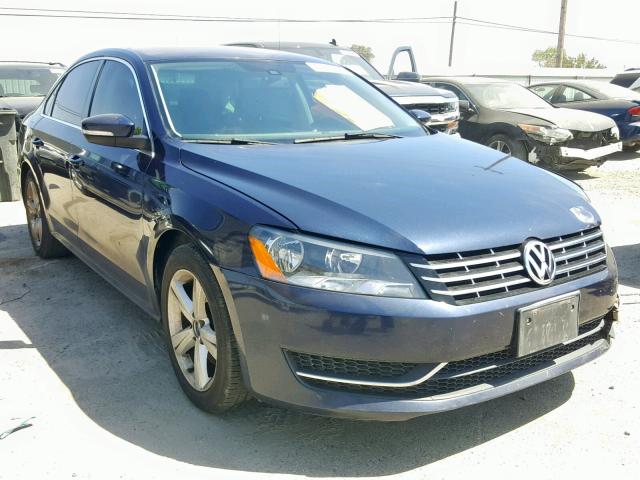 1VWBP7A36DC064440 - 2013 VOLKSWAGEN PASSAT SE BLUE photo 1