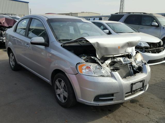 KL1TD5DE3AB044902 - 2010 CHEVROLET AVEO LS SILVER photo 1