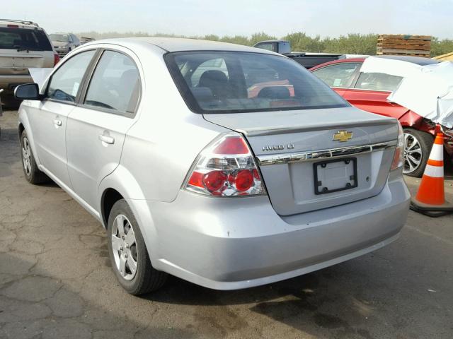 KL1TD5DE3AB044902 - 2010 CHEVROLET AVEO LS SILVER photo 3