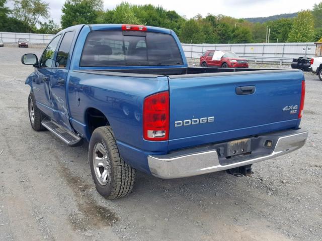 1D7HU18N84J151963 - 2004 DODGE RAM 1500 S BLUE photo 3