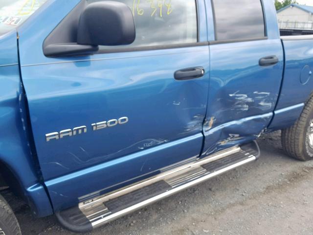 1D7HU18N84J151963 - 2004 DODGE RAM 1500 S BLUE photo 9