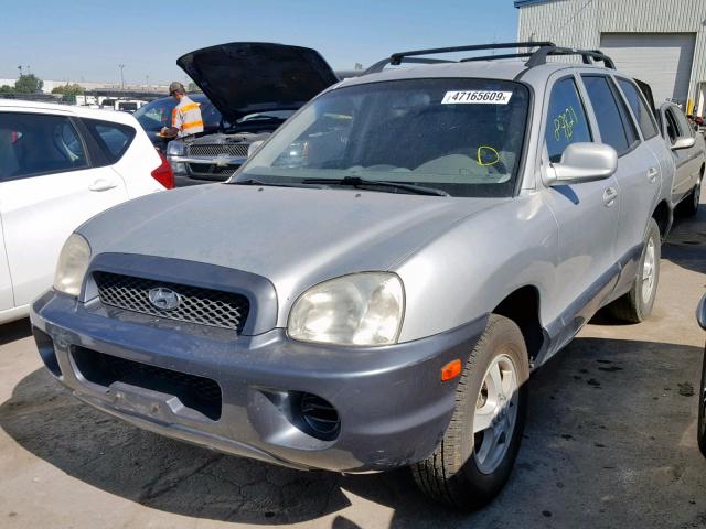 KM8SB12B14U652658 - 2004 HYUNDAI SANTA FE G SILVER photo 2