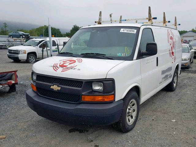 1GCSGAFX6C1117577 - 2012 CHEVROLET EXPRESS G1 WHITE photo 2