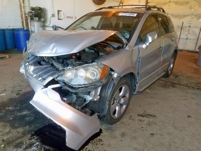 5J8TB18507A011809 - 2007 ACURA RDX TECHNO SILVER photo 2