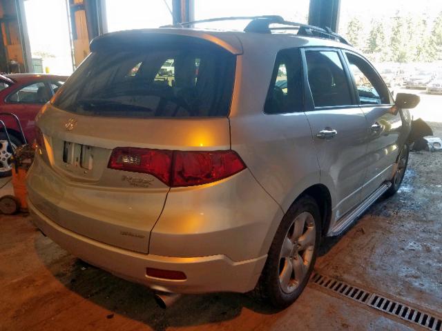 5J8TB18507A011809 - 2007 ACURA RDX TECHNO SILVER photo 4