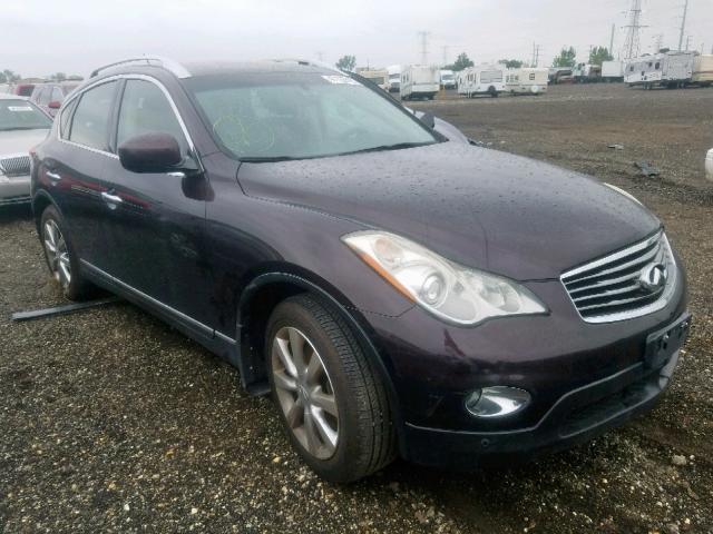 JN1AJ0HRXAM753679 - 2010 INFINITI EX35 BASE BURGUNDY photo 1
