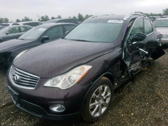 JN1AJ0HRXAM753679 - 2010 INFINITI EX35 BASE BURGUNDY photo 2