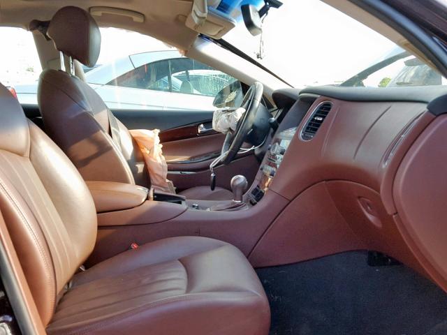 JN1AJ0HRXAM753679 - 2010 INFINITI EX35 BASE BURGUNDY photo 5