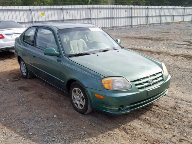 KMHCG35C25U355325 - 2005 HYUNDAI ACCENT GS GREEN photo 1