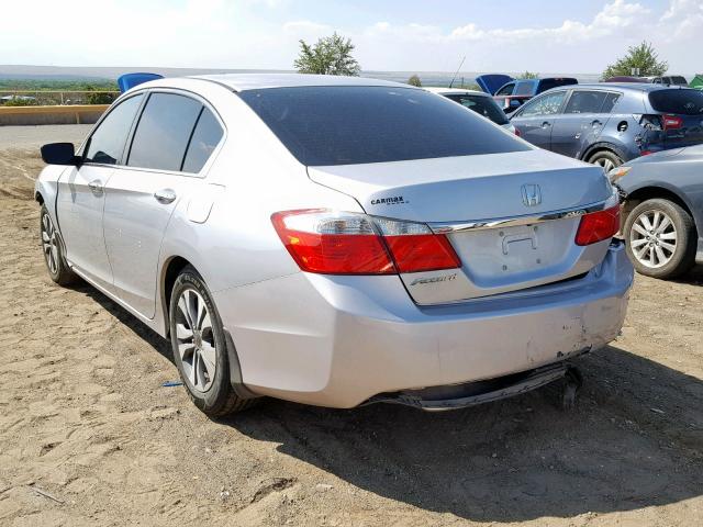 1HGCR2F32EA285125 - 2014 HONDA ACCORD LX SILVER photo 3