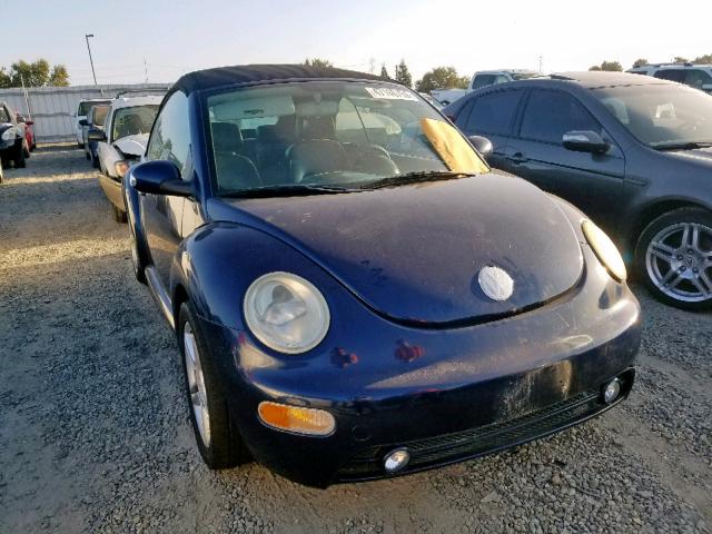 3VWCD31Y45M313030 - 2005 VOLKSWAGEN NEW BEETLE ლურჯი ფოტო 1