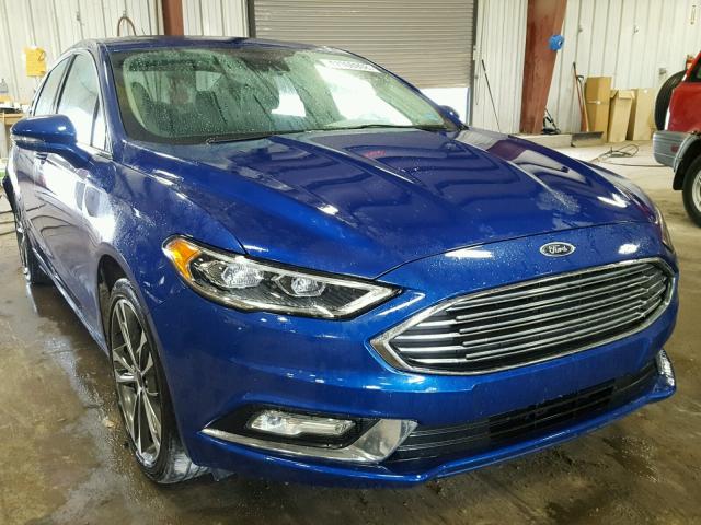 3FA6P0K9XHR119435 - 2017 FORD FUSION TIT BLUE photo 1