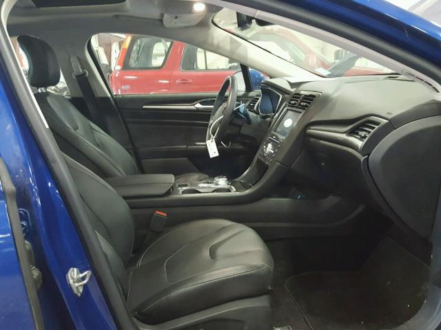 3FA6P0K9XHR119435 - 2017 FORD FUSION TIT BLUE photo 5