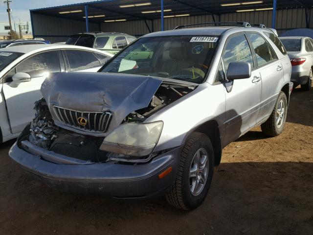 JTJHF10U320278496 - 2002 LEXUS RX 300 BLUE photo 2