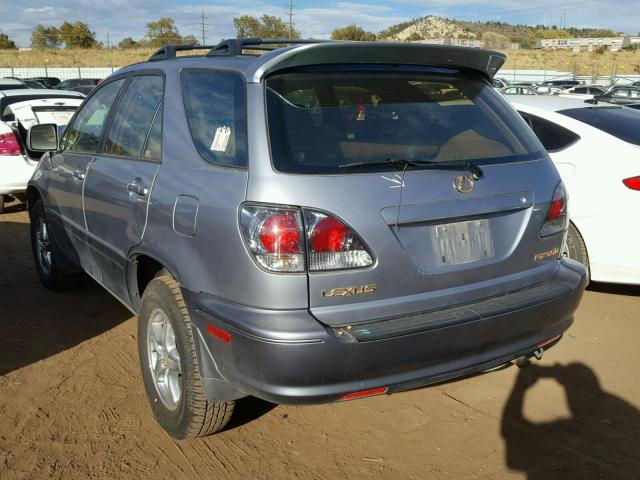 JTJHF10U320278496 - 2002 LEXUS RX 300 BLUE photo 3