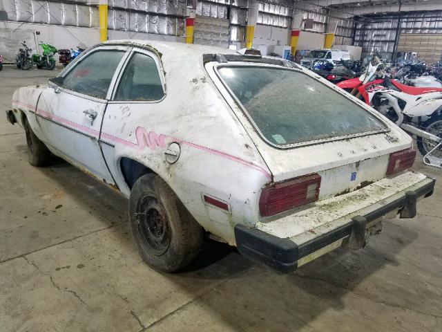 0T11A202414 - 1980 FORD PINTO WHITE photo 3