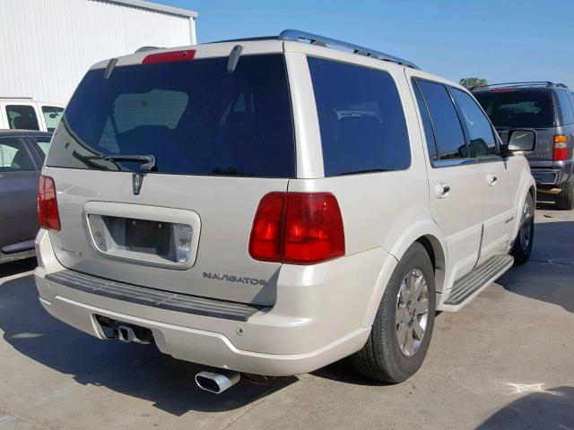 5LMFU28R14LJ41654 - 2004 LINCOLN NAVIGATOR CREAM photo 4