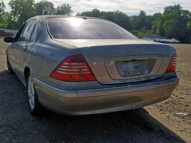 WDBNG83J94A389398 - 2004 MERCEDES-BENZ S 430 4MAT SILVER photo 3