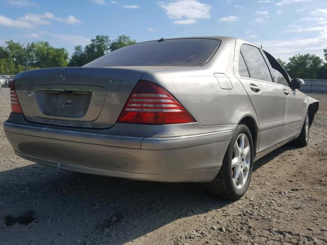 WDBNG83J94A389398 - 2004 MERCEDES-BENZ S 430 4MAT SILVER photo 4