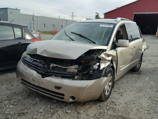 5N1BV28U17N100257 - 2007 NISSAN QUEST S BEIGE photo 2