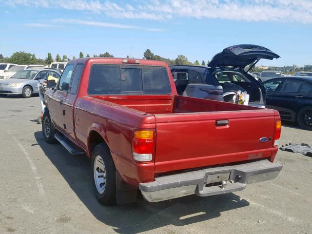 1FTYR14V0XPB11654 - 1999 FORD RANGER SUP MAROON photo 3