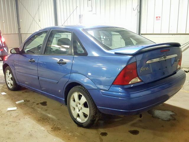 1FAFP38322W110897 - 2002 FORD FOCUS ZTS BLUE photo 3