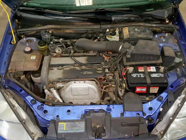 1FAFP38322W110897 - 2002 FORD FOCUS ZTS BLUE photo 7