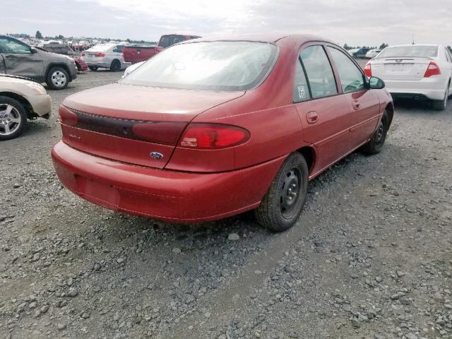 1FAFP13P7XW167070 - 1999 FORD ESCORT RED photo 4