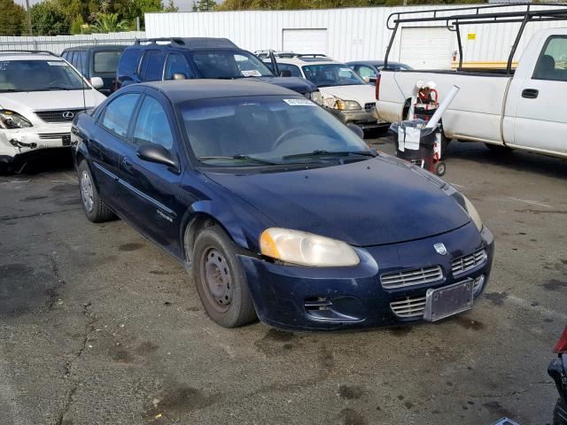 1B3AJ46U01N551358 - 2001 DODGE STRATUS SE BLUE photo 1