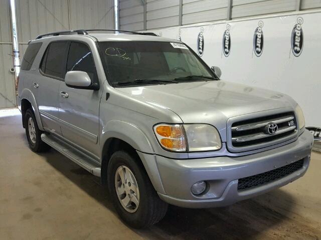 5TDZT38A92S060288 - 2002 TOYOTA SEQUOIA LI SILVER photo 1