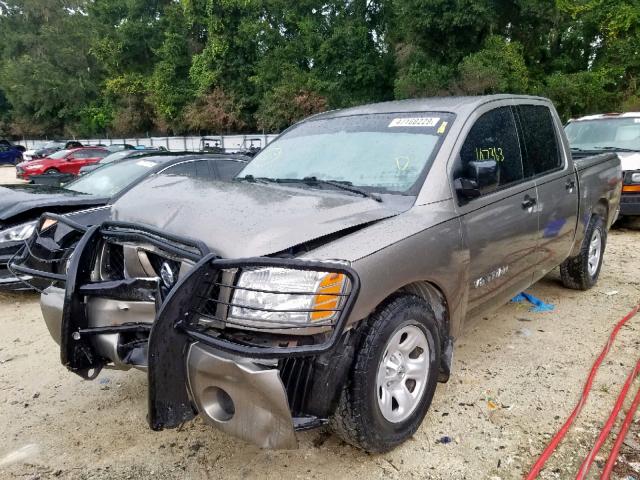 1N6BA07A66N557864 - 2006 NISSAN TITAN GRAY photo 2