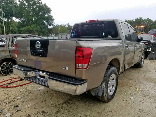 1N6BA07A66N557864 - 2006 NISSAN TITAN GRAY photo 4