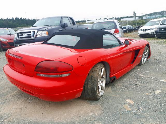 1B3JZ65Z39V500112 - 2009 DODGE VIPER SRT- RED photo 4