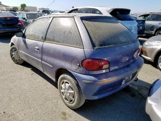 2C1MR2293V6755976 - 1997 GEO METRO LSI PURPLE photo 3