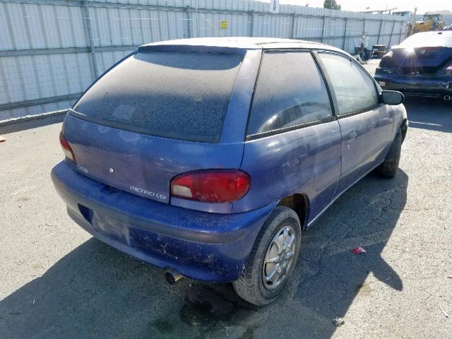 2C1MR2293V6755976 - 1997 GEO METRO LSI PURPLE photo 4