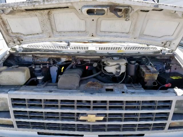 2GBHG31K7P4116619 - 1993 CHEVROLET VAN WHITE photo 7