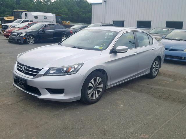 1HGCR2F39EA246094 - 2014 HONDA ACCORD LX SILVER photo 2