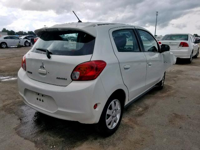 ML32A4HJ9FH036261 - 2015 MITSUBISHI MIRAGE ES WHITE photo 4