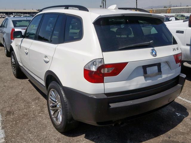 WBXPA73484WB22987 - 2004 BMW X3 2.5I WHITE photo 3