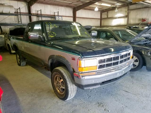 1B7GG23Y5TS610976 - 1996 DODGE DAKOTA GREEN photo 1