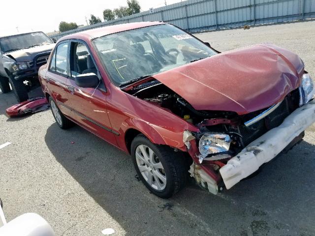 JM1BJ225820586119 - 2002 MAZDA PROTEGE DX RED photo 1